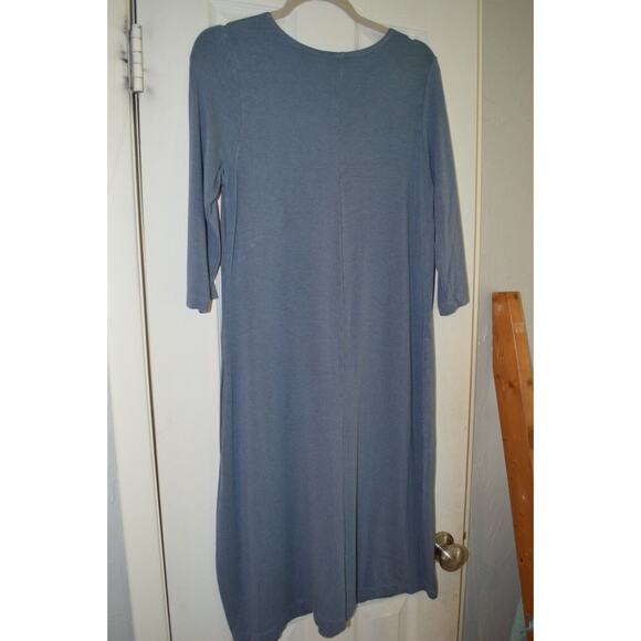 Bryn Walker Women’s Maxi Dress Size Small Greyish Blue W/Pockets USA 1/2 Sleeve - Picture 7 of 9